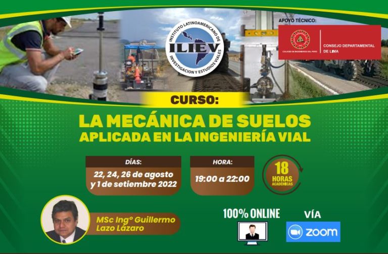 Curso LA MECÁNICA DE SUELOS APLICADA EN LA INGENIERÍA VIAL ILIEV