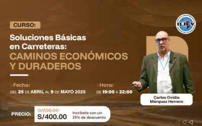 CAMINOS BAJO VOLUMEN_BANNER 25 marzo-01 Soluciones Básicas en Carreteras: Caminos Económicos y Duraderos